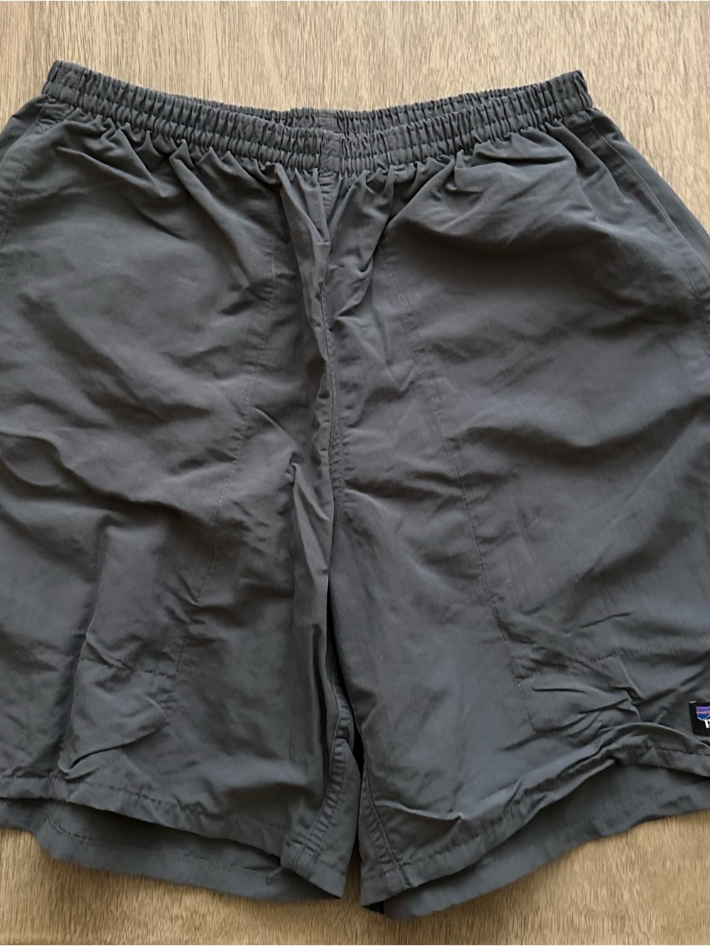 Patagonia Men's Athletic Elastic-Waist Shorts in Charcoal Gray